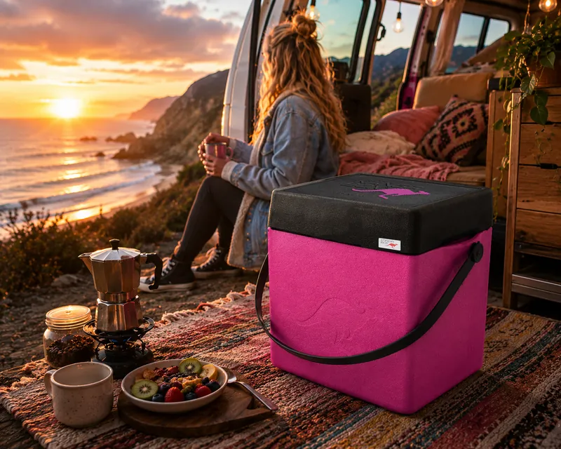 KÄNGABOX Trip en camper durante un roadtrip vanlife